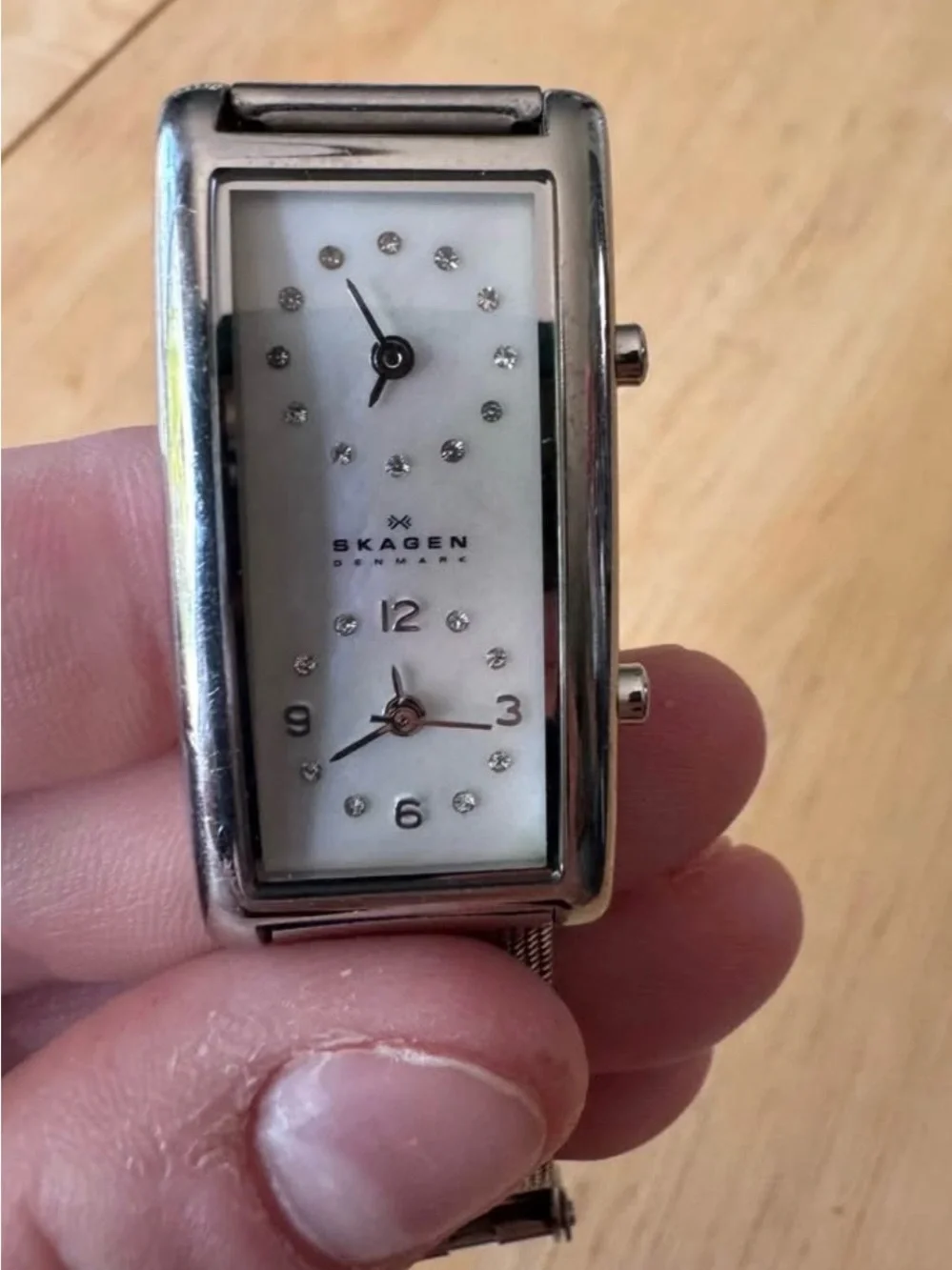 Skagen Stainless Steel Dual Dial Mesh Strap Watch - Silver